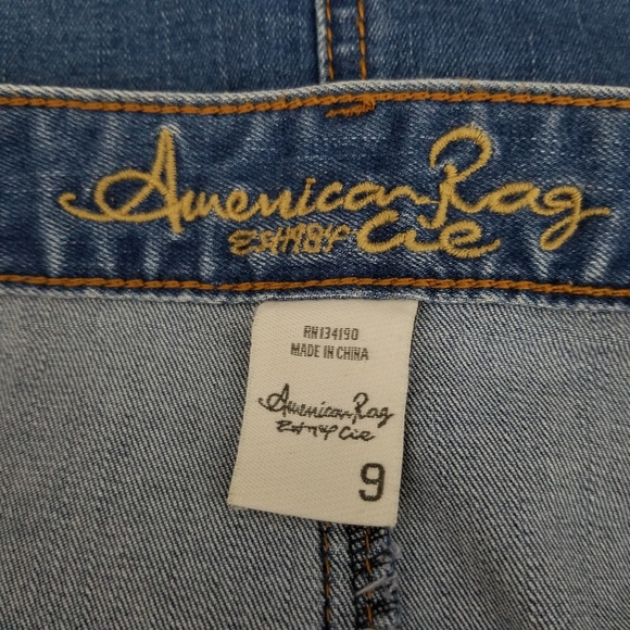 AMERICAN RAG | button up stretch jean denim skirt - Picture 5 of 6